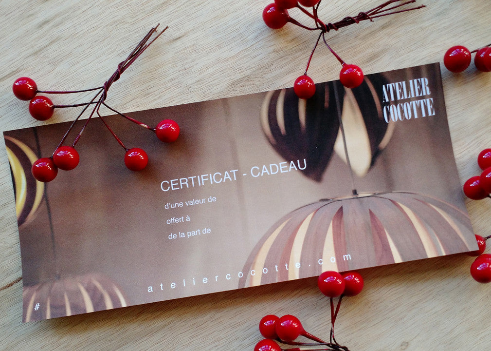 Gift Certificate now available for christmas!