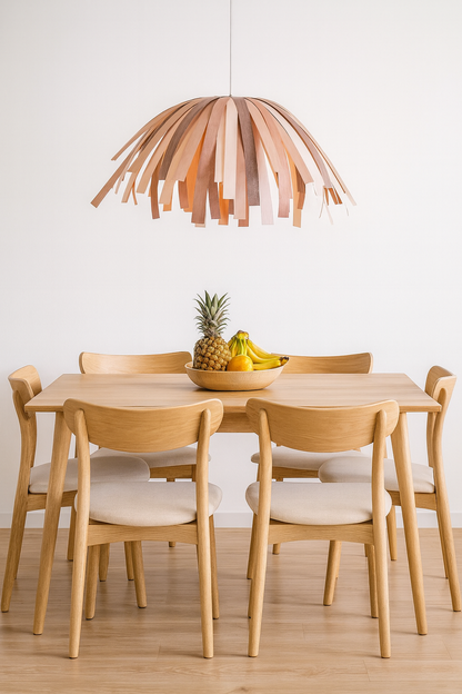 Tina Tricolore Cheveux Longs / merisier rouge, merisier blanc et noyer