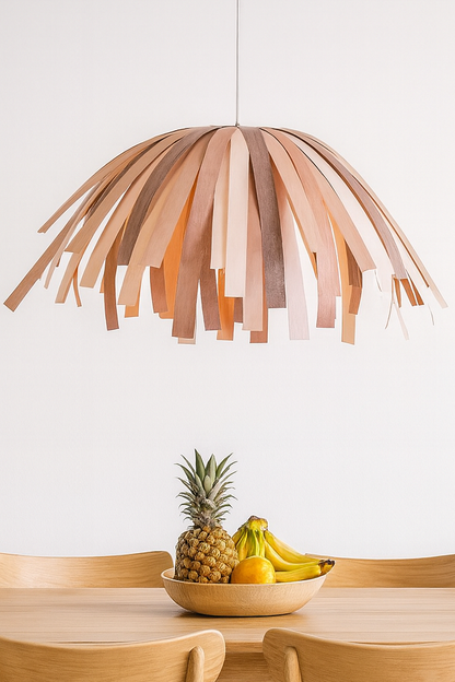 Tina Tricolore Cheveux Longs / merisier rouge, merisier blanc et noyer