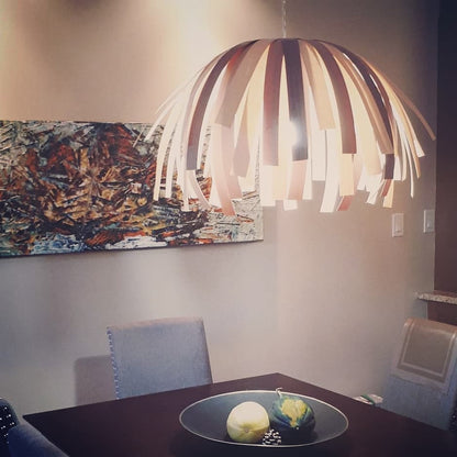 Tina Tricolore Cheveux Longs / merisier rouge, merisier blanc et noyer