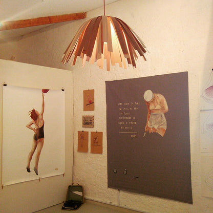 Tina Cheveux Longs / Merisier Rouge et blanc